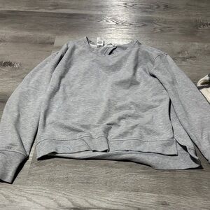 Classic Gray Crew Neck Women's Sweater